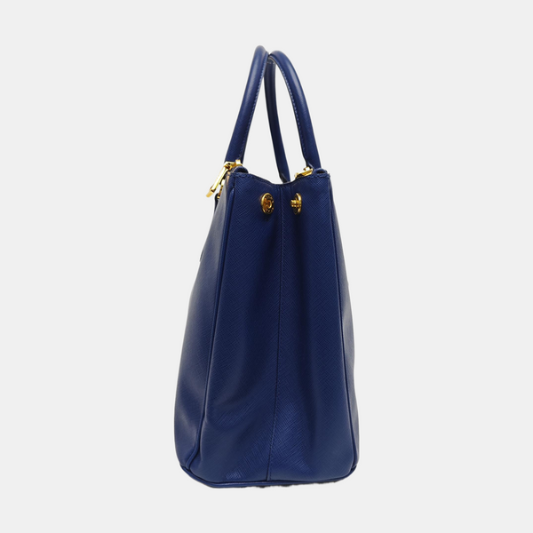 Galleria Extra Large Saffiano Calfskin Blue