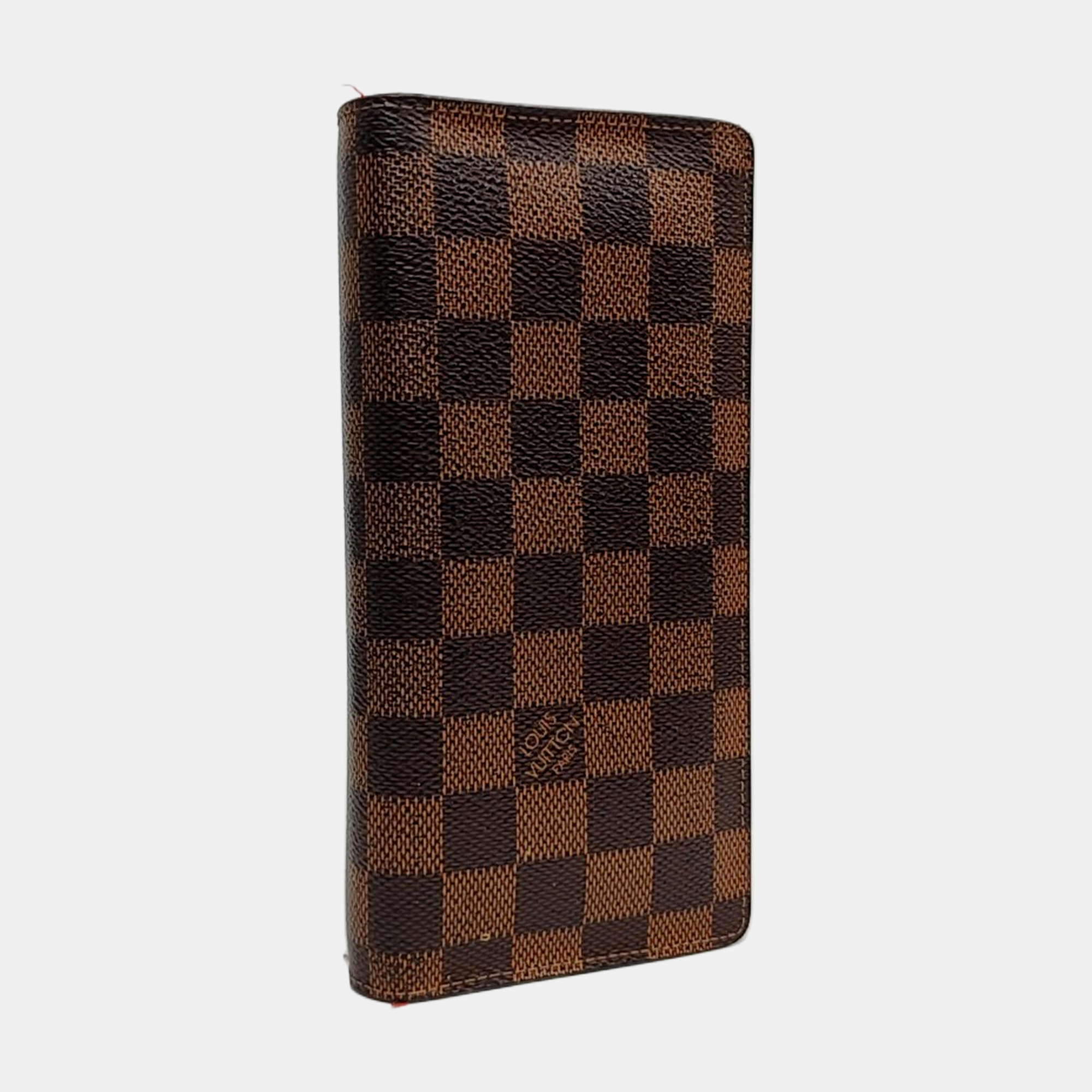 JAMES Damier Ebene Coated Canvas Brown Wallet