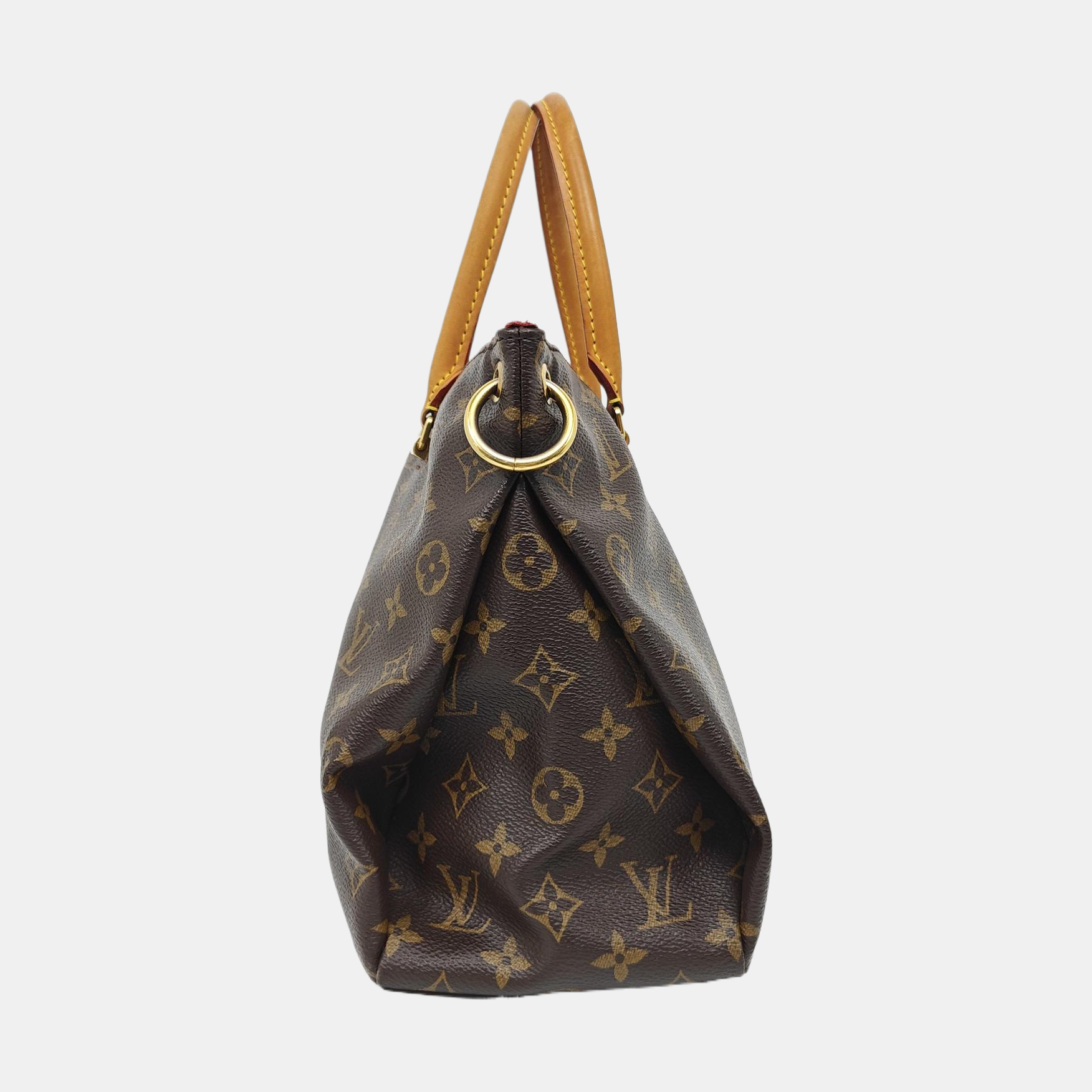 PALLAS MM Monogram Coated Canvas Brown