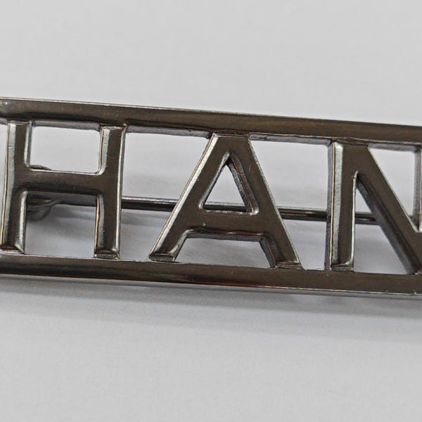 Metal Gray Brooch