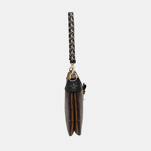 TWINNY Monogram Coated Canvas Brown