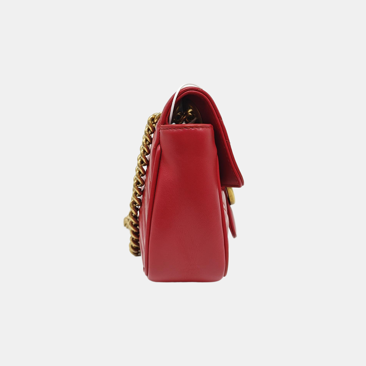 GG Marmont Small Quilted Calfskin Red
