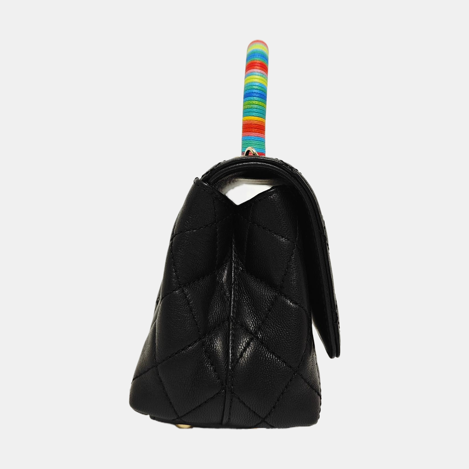 COCO HANDLE Mini Cordero Acolchado Negro