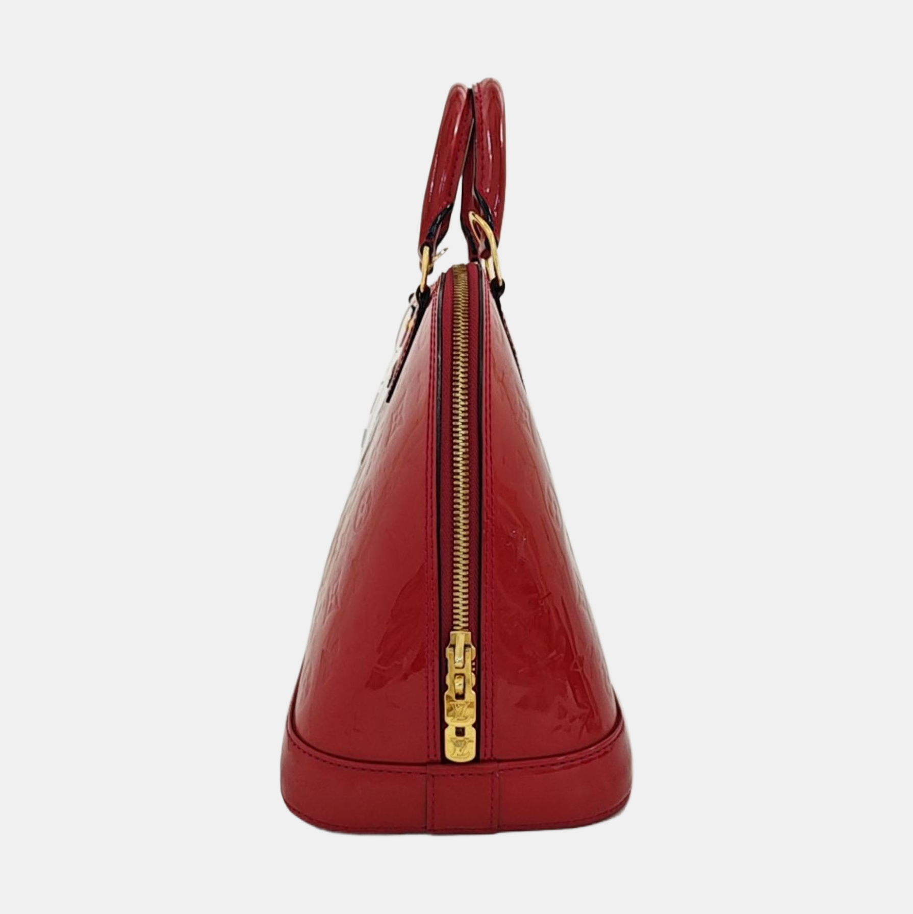 ALMA PM Monogram Patent Leather Red