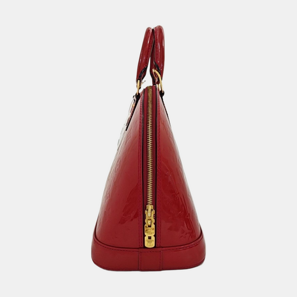 ALMA PM Monogram Patent Leather Red