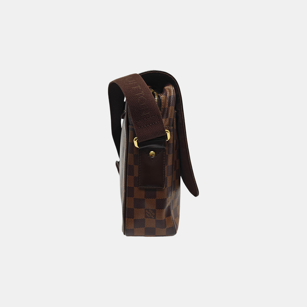 SHELTON MM Damier Ebene Coated Canvas Brown