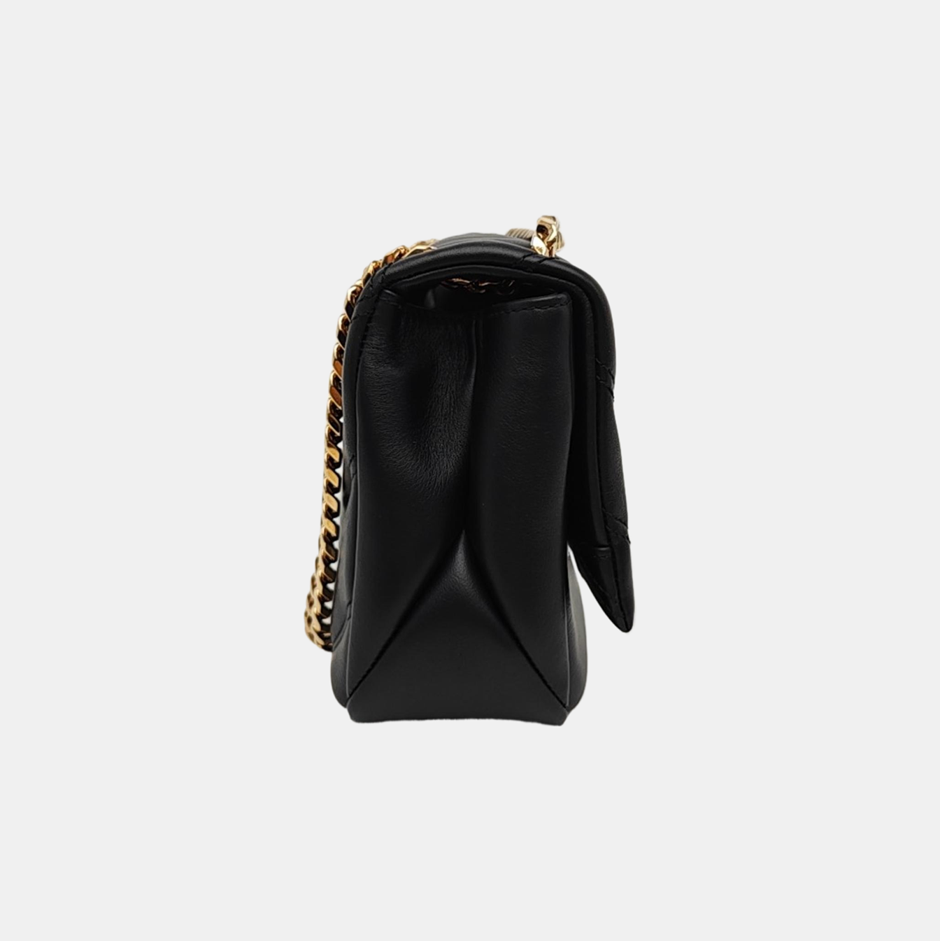 SERPENTI CABOCHON Small Quilted Lambskin Black