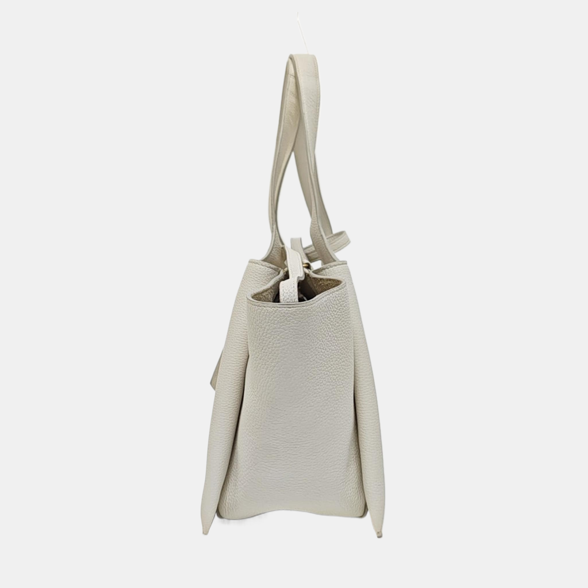TRI FOLD Calfskin White