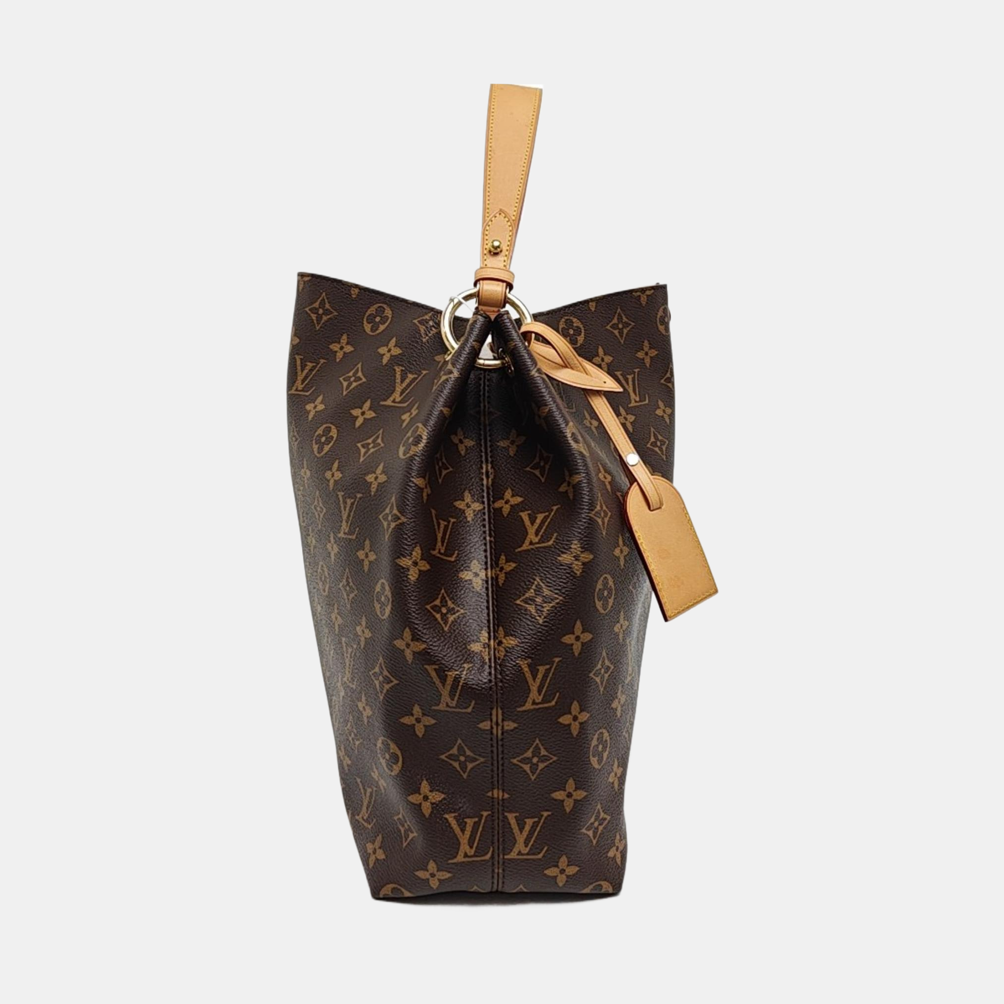 GRACEFUL MM Monogram Coated Canvas Brown