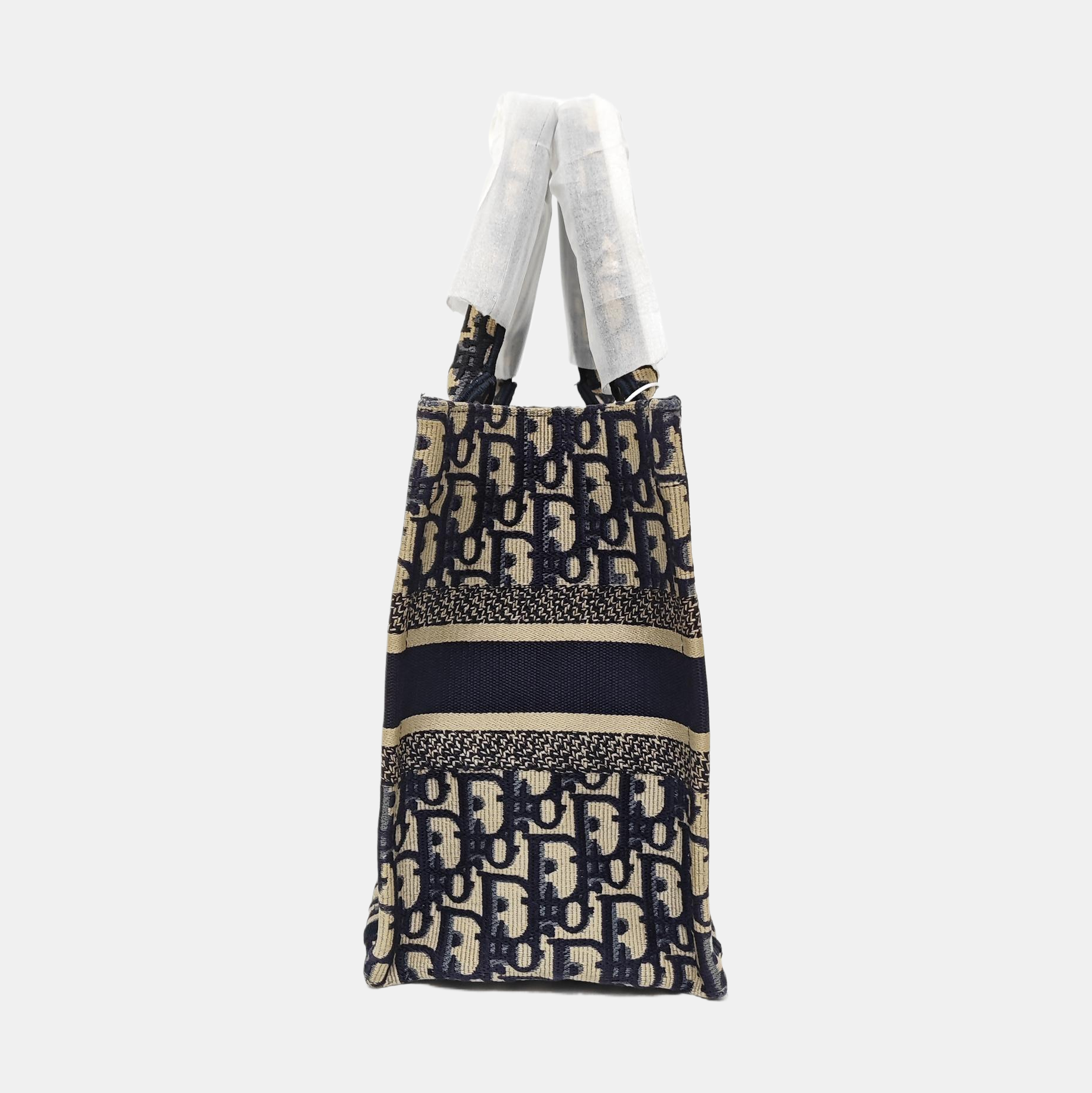 Book Tote Small Oblique Canvas Blue