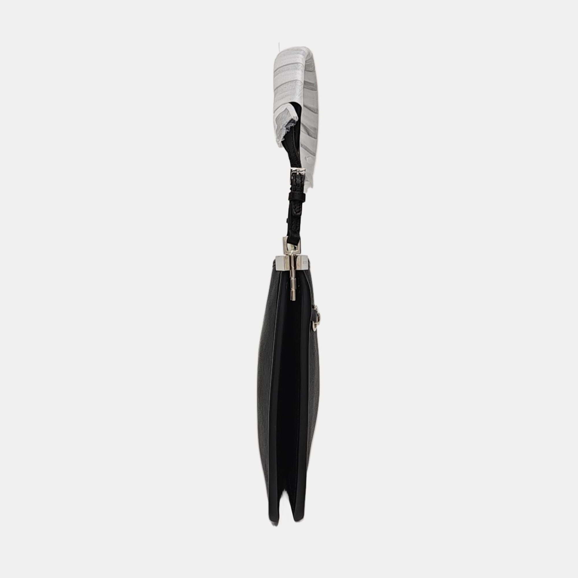 Horsebit Slim Small Calfskin Black