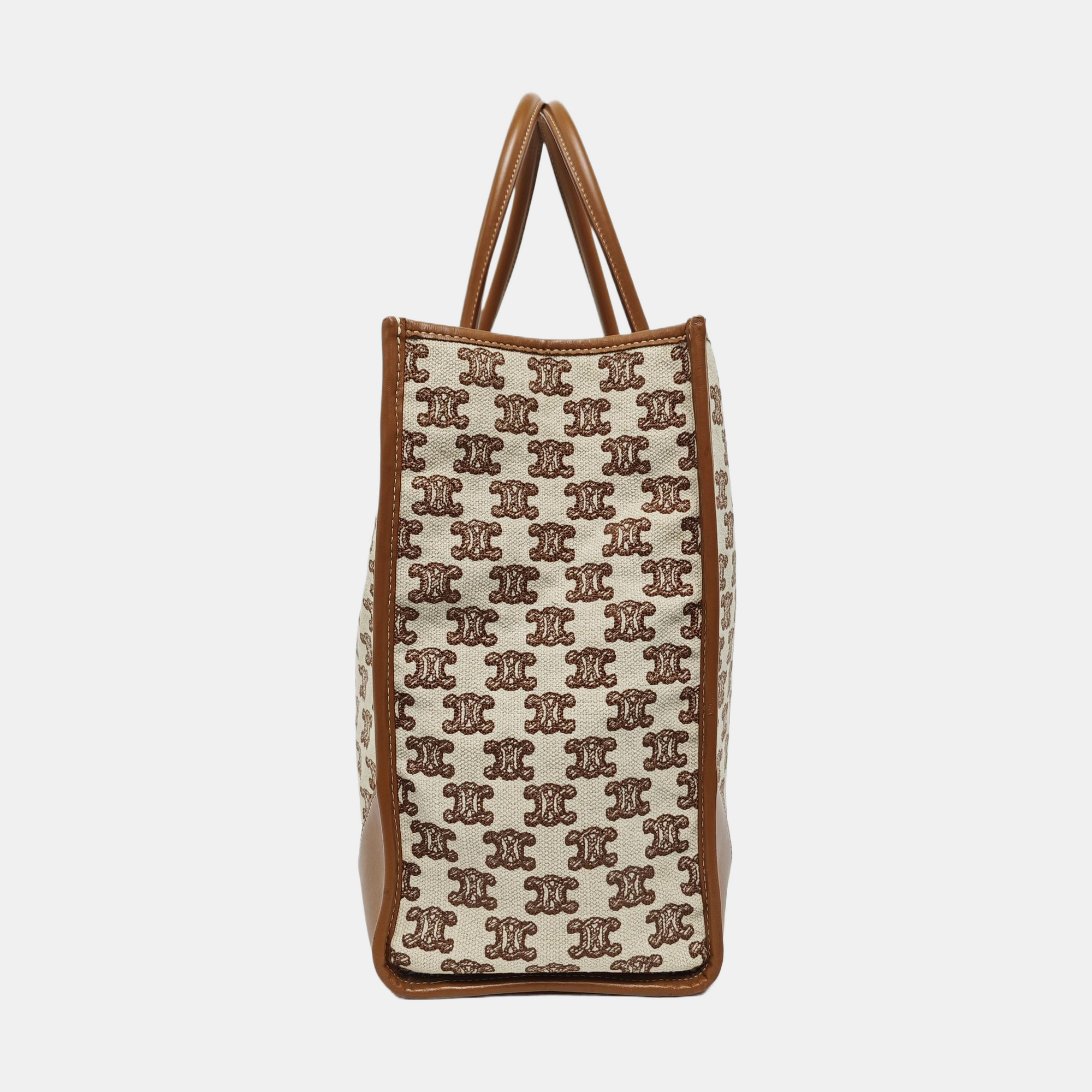 Fabric Tote Bag Brown
