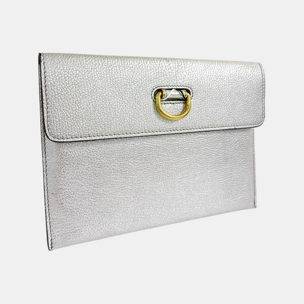 D-Ring Calfskin Silver