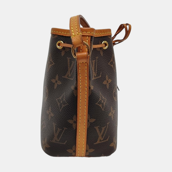 NÉONOÉ Nano Monogram Coated Canvas Brown