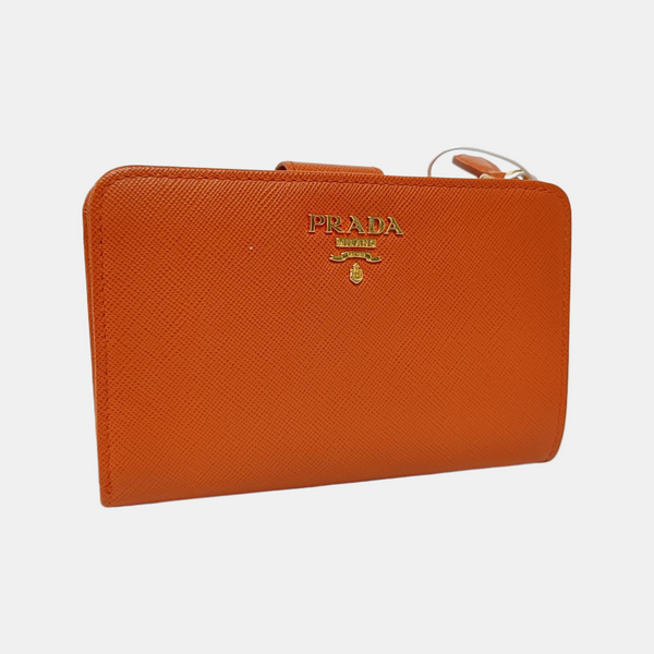 Saffiano Calfskin Wallet Orange