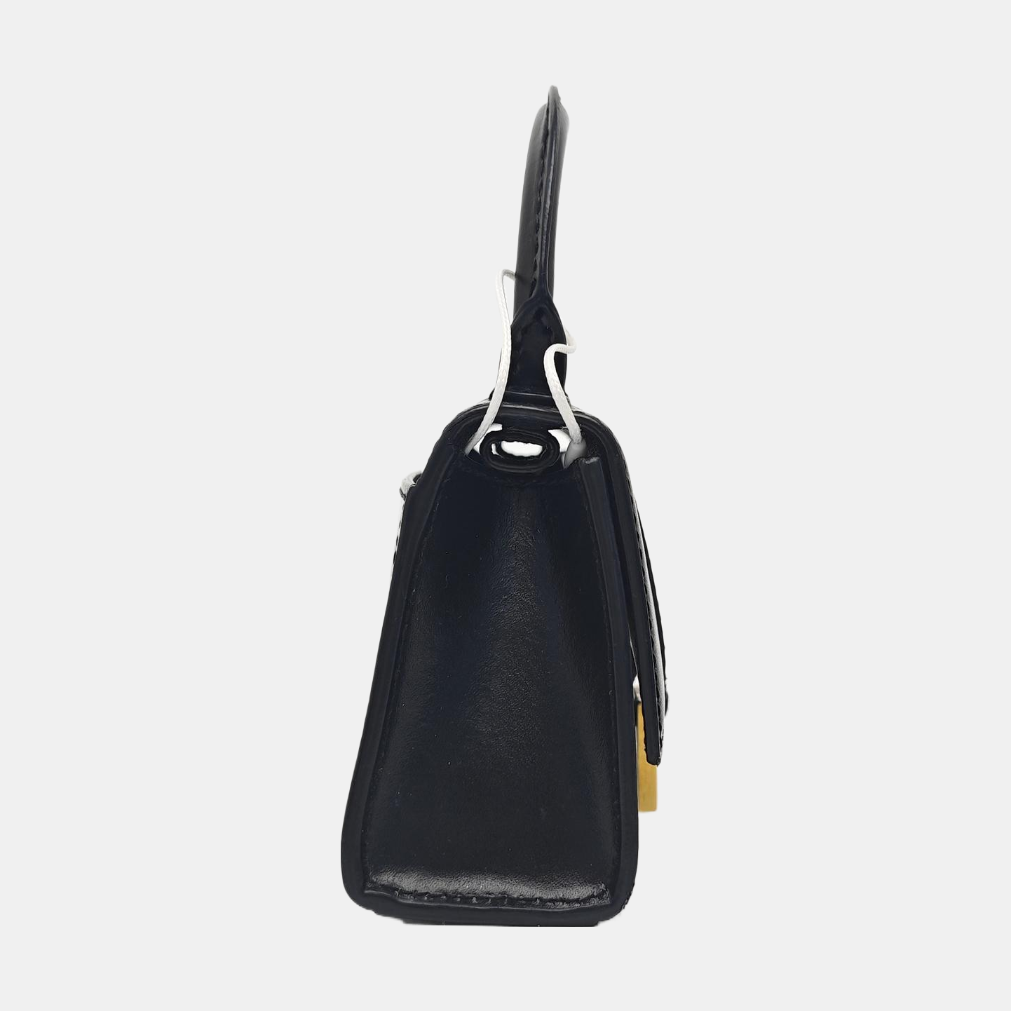 Minibolso de piel de becerro Hourglass negro