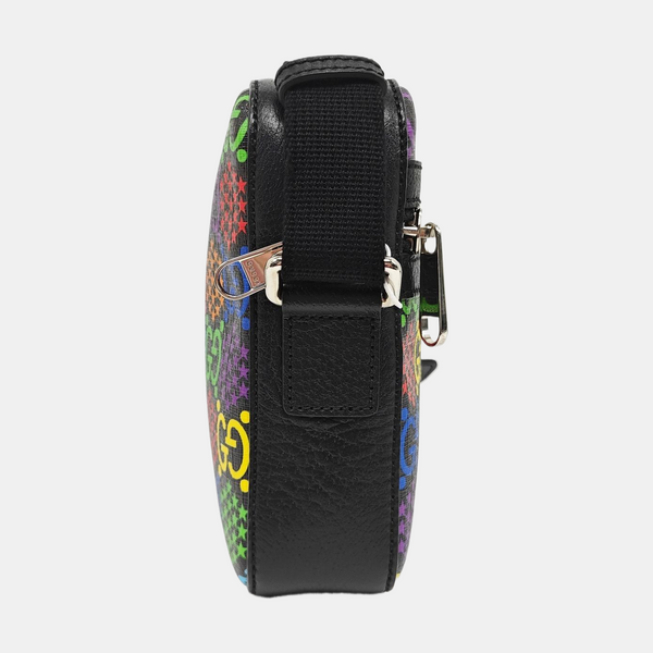 Psychedelic Monogram Coated Canvas Black