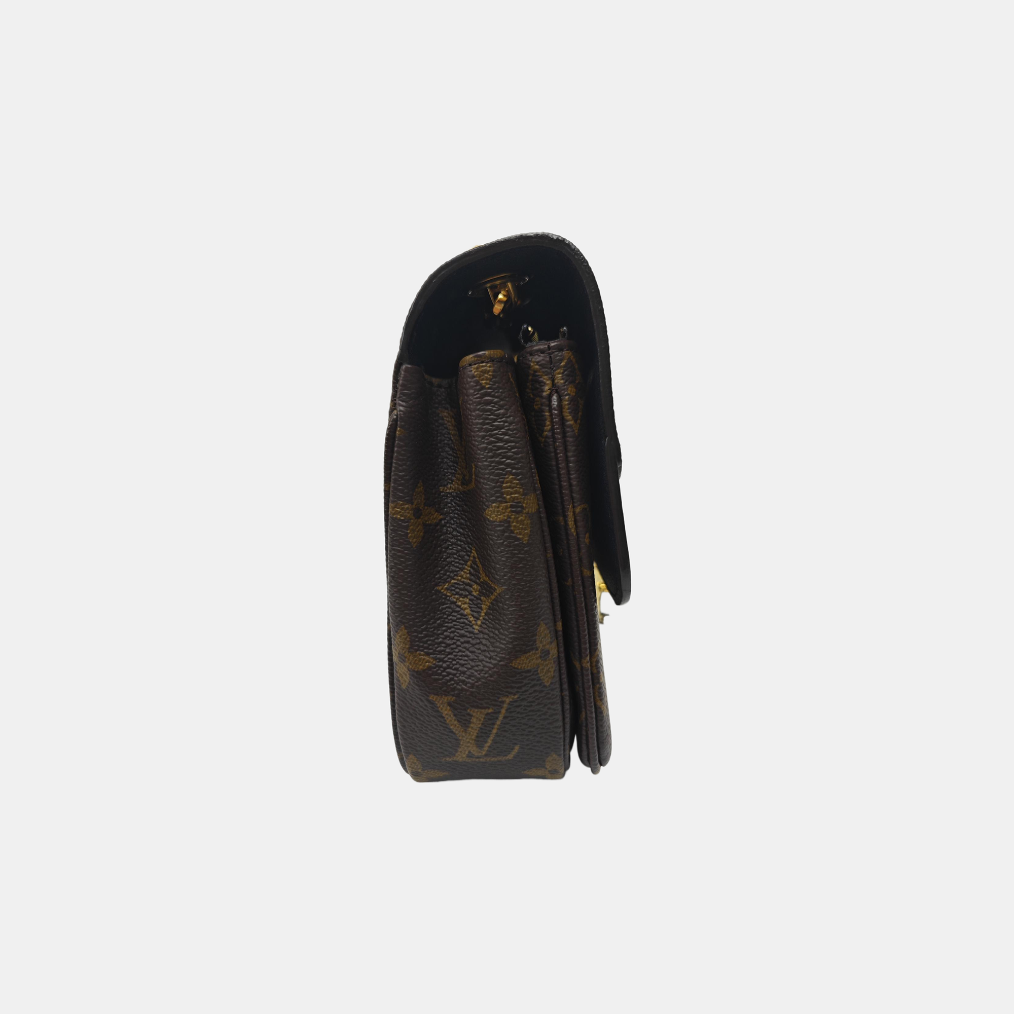 MARCEAU Monogram Coated Canvas Brown