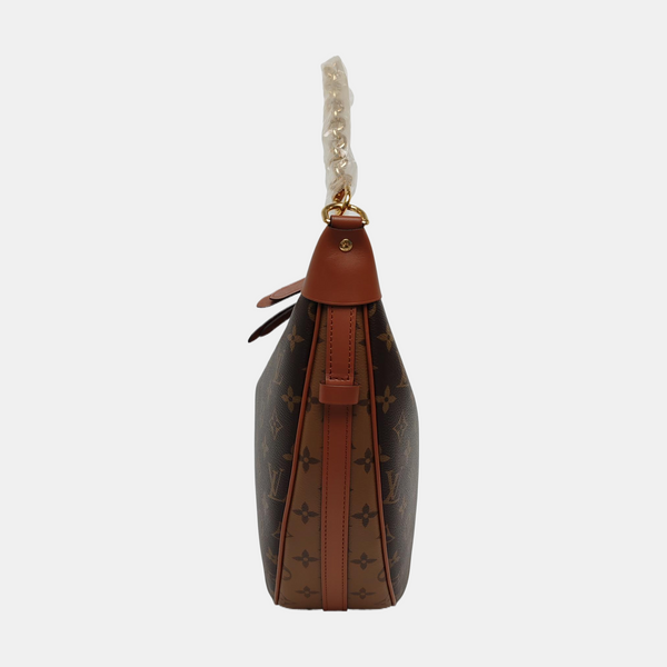 LOOP HOBO Monogram Coated Canvas Brown