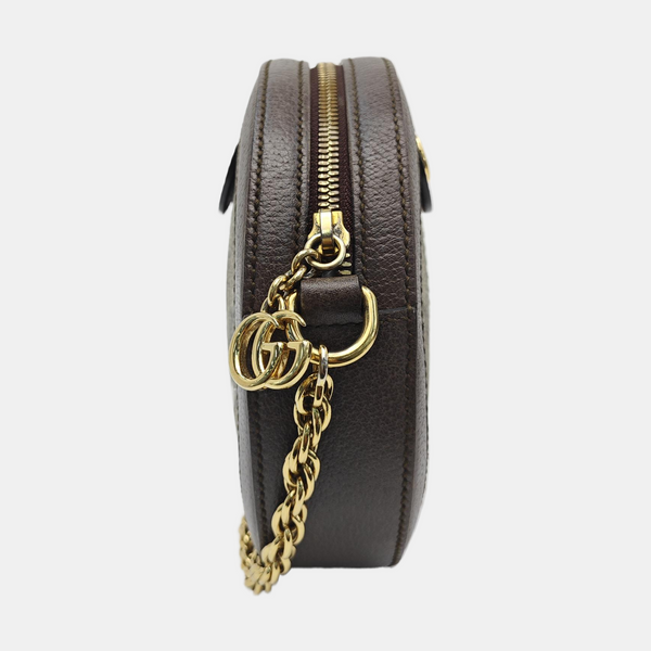 Ophidia Mini Monogram Coated Canvas Beige