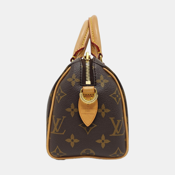 SPEEDY 20 Monogram Coated Canvas Brown