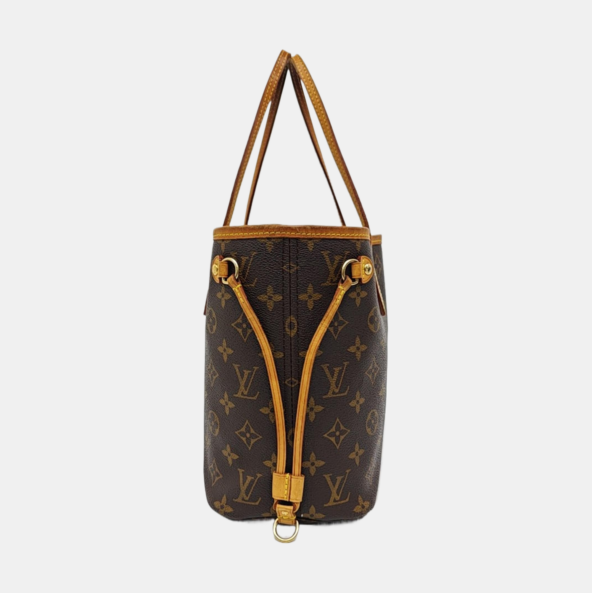 NEVERFULL PM Monogram Coated Canvas Brown