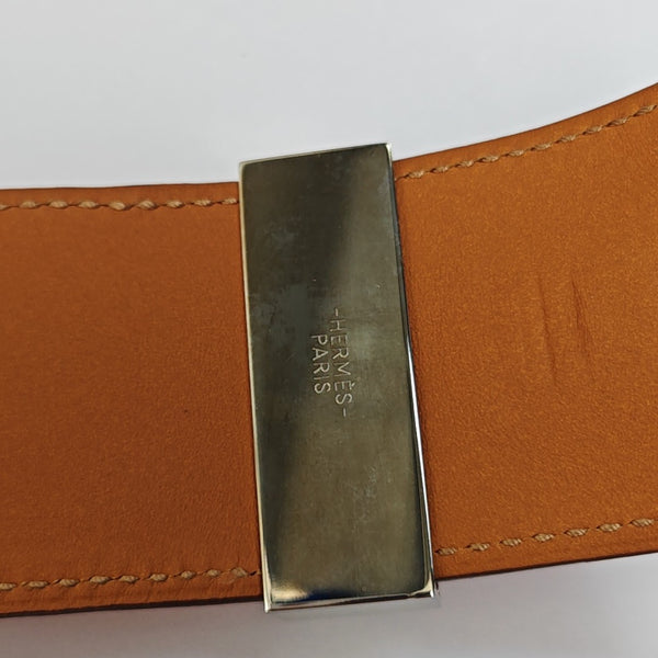 Collier De Chien Leather Orange Bangle