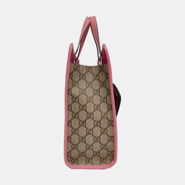 Children’s GG Bucket Monogram Coated Canvas Beige