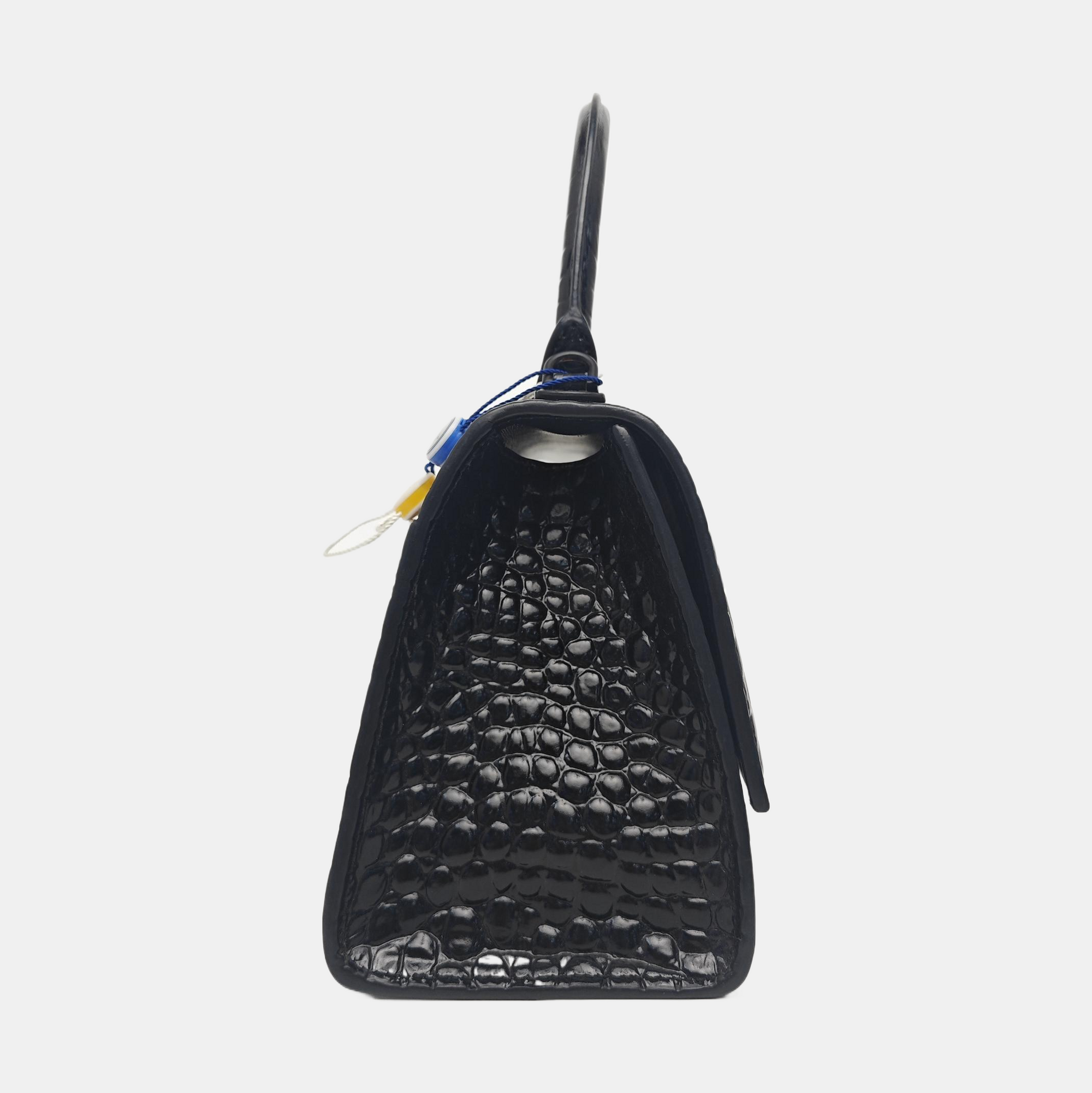 Hourglass S Calfskin Black