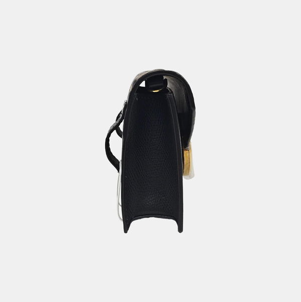 Double Micro Calfskin Black