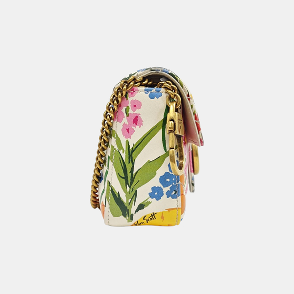 GG Marmont Mini Quilted Calfskin Multicolor