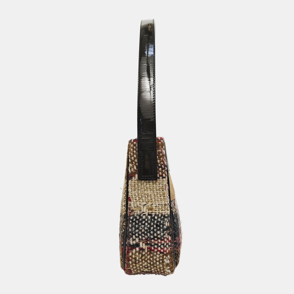 Wool Top Handle Bag Multicolor