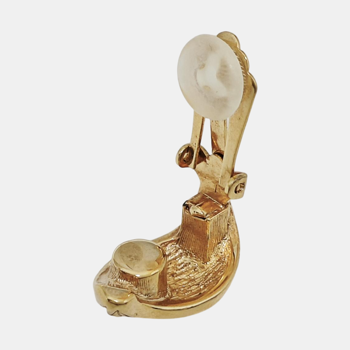 Metal Gold Clip On Earrings