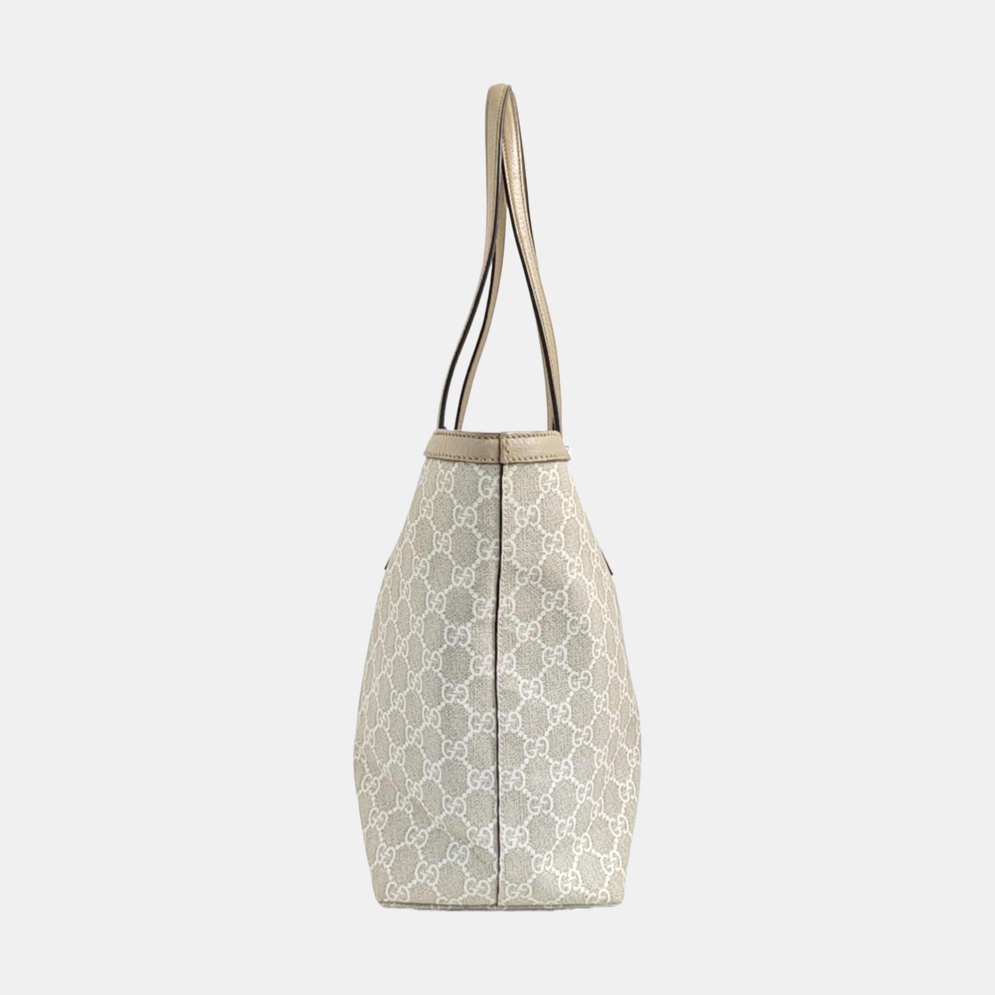 Ophidia Medium Monogram Coated Canvas Beige