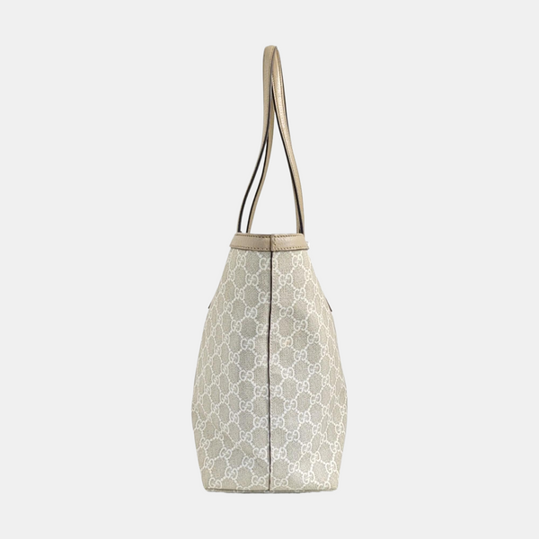 Ophidia Medium Monogram Coated Canvas Beige
