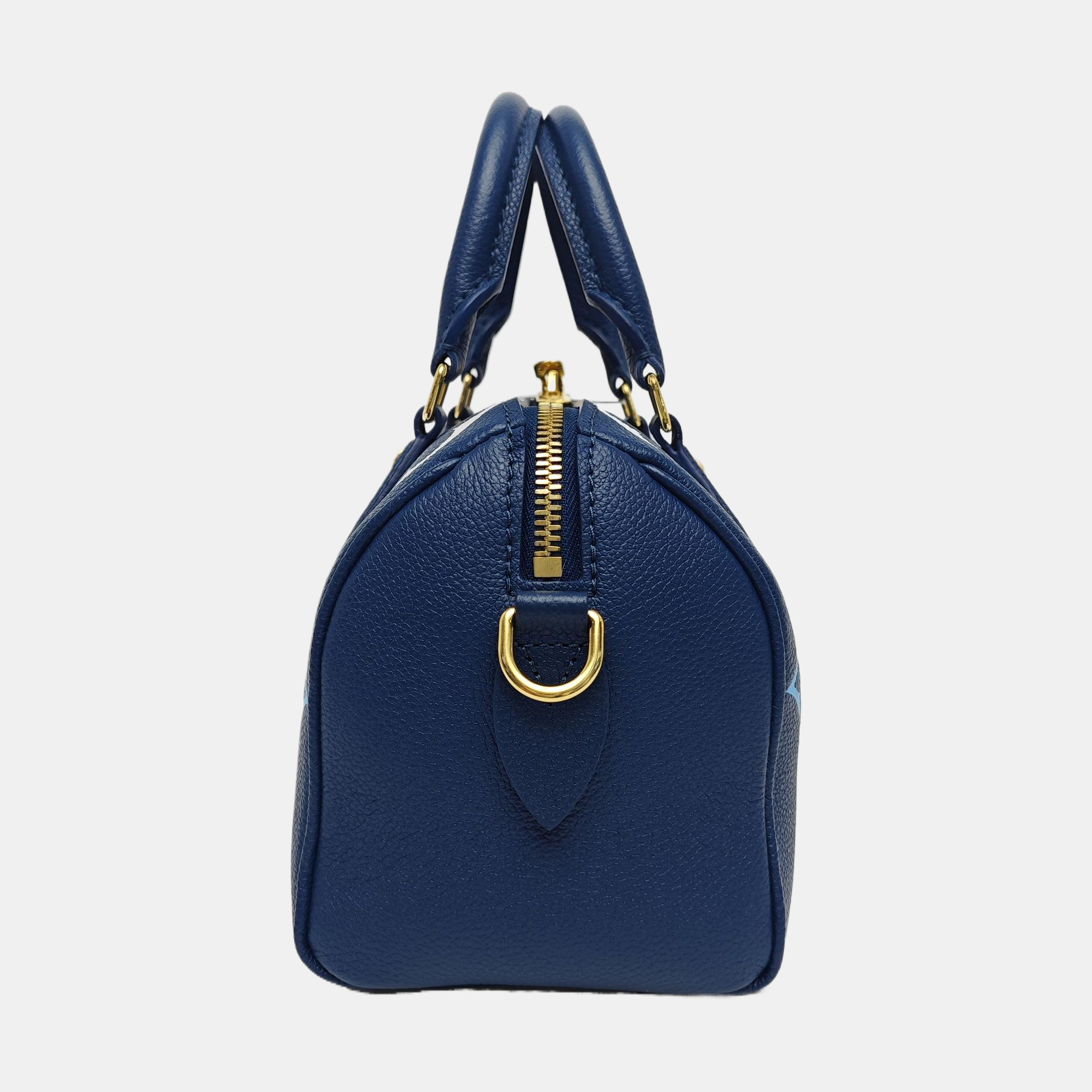 SPEEDY 20 Monogram Calfskin Blue