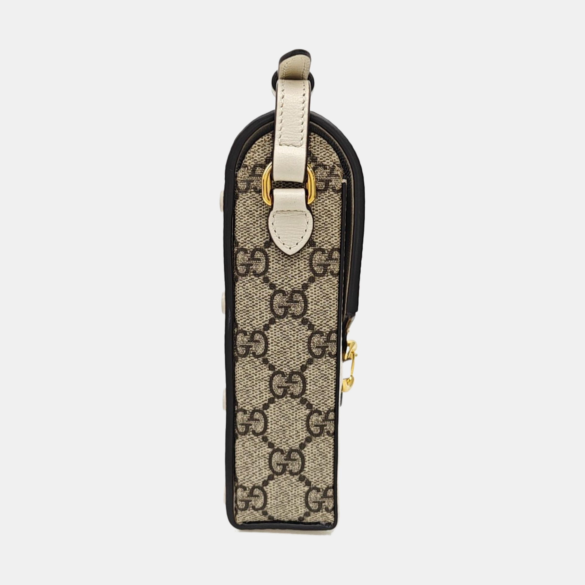 Horsebit 1955 Mini Coated Canvas Beige