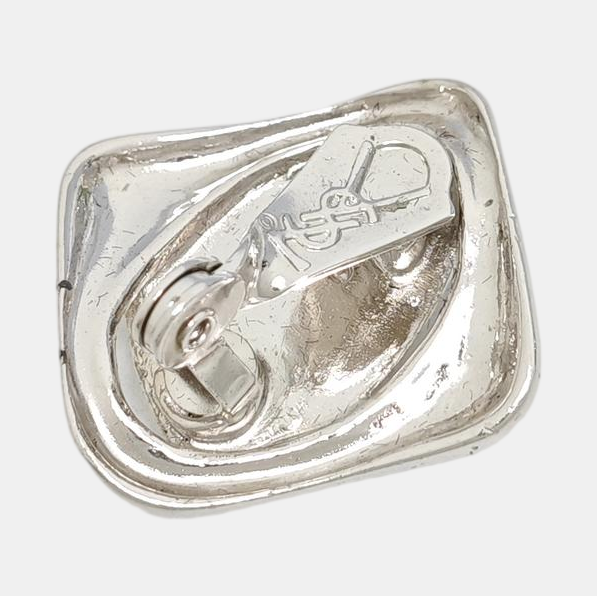 Metal Silver Clip On Earrings