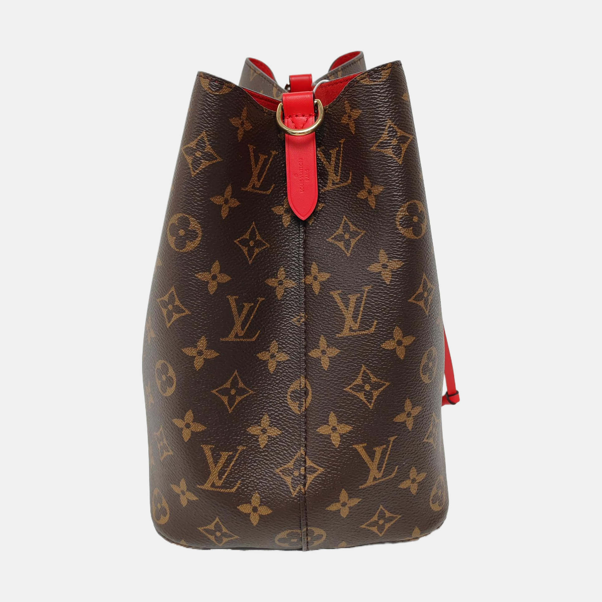 NÉONOÉ MM Monogram Coated Canvas Brown