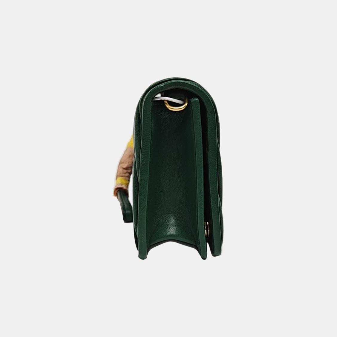 My Miu Quilted Lambskin Green