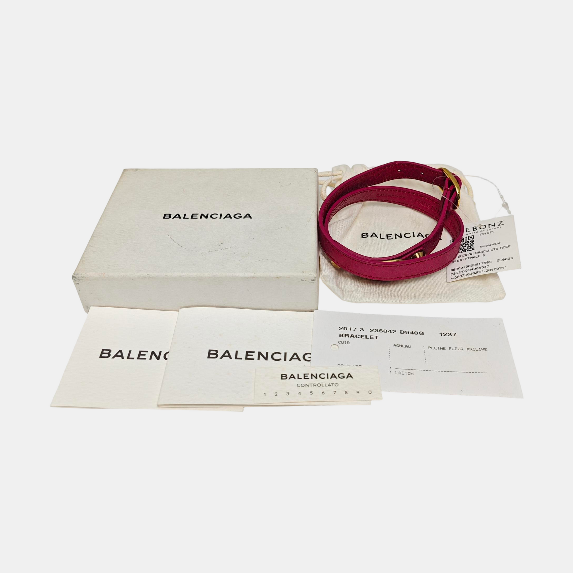 Leather Purple Bracelet