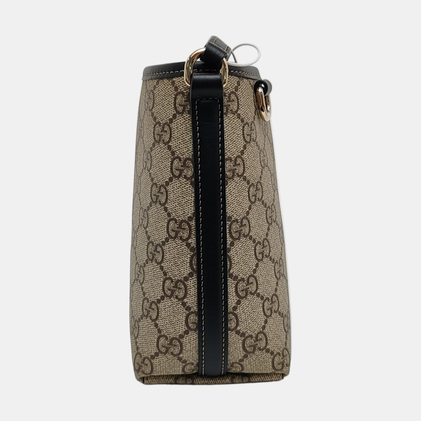 GG Emblem Mini Monogram Coated Canvas Beige