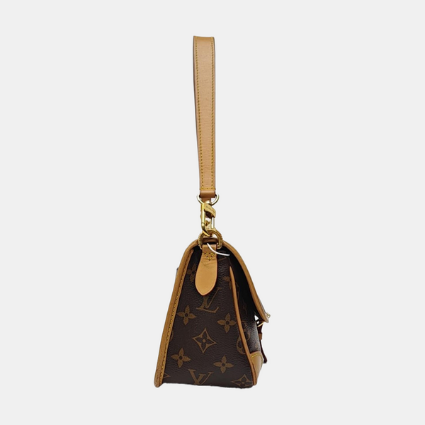 DIANE Monogram Coated Canvas Brown