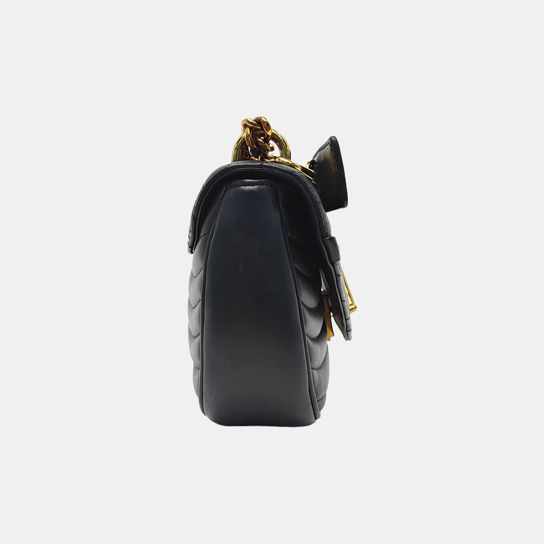NEW WAVE PM Quilted Calfskin Black