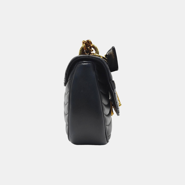 NEW WAVE PM Quilted Calfskin Black