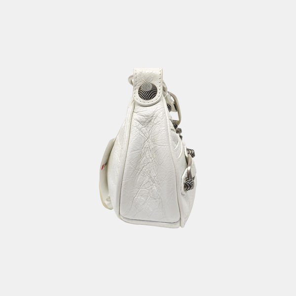 Le Cagole Mini Calfskin White