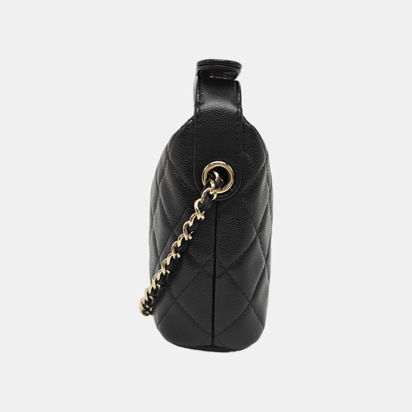 HOBO Quilted Grained Calfskin Black