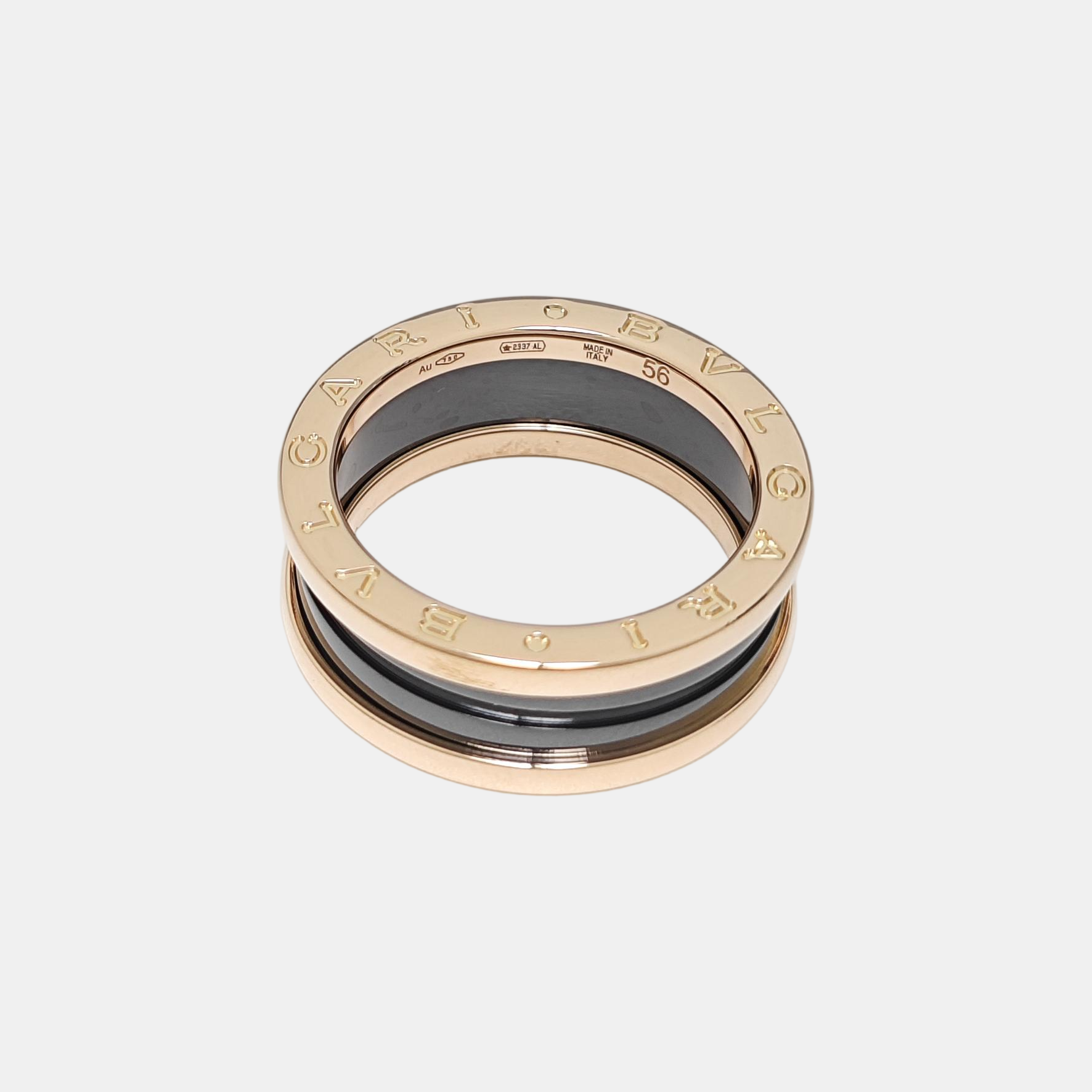 B.ZERO1 18k Rose Gold Ring EU 56