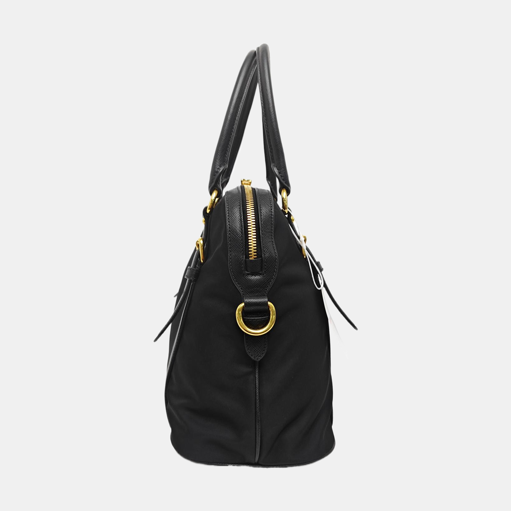 Canvas Top Handle Bag Black