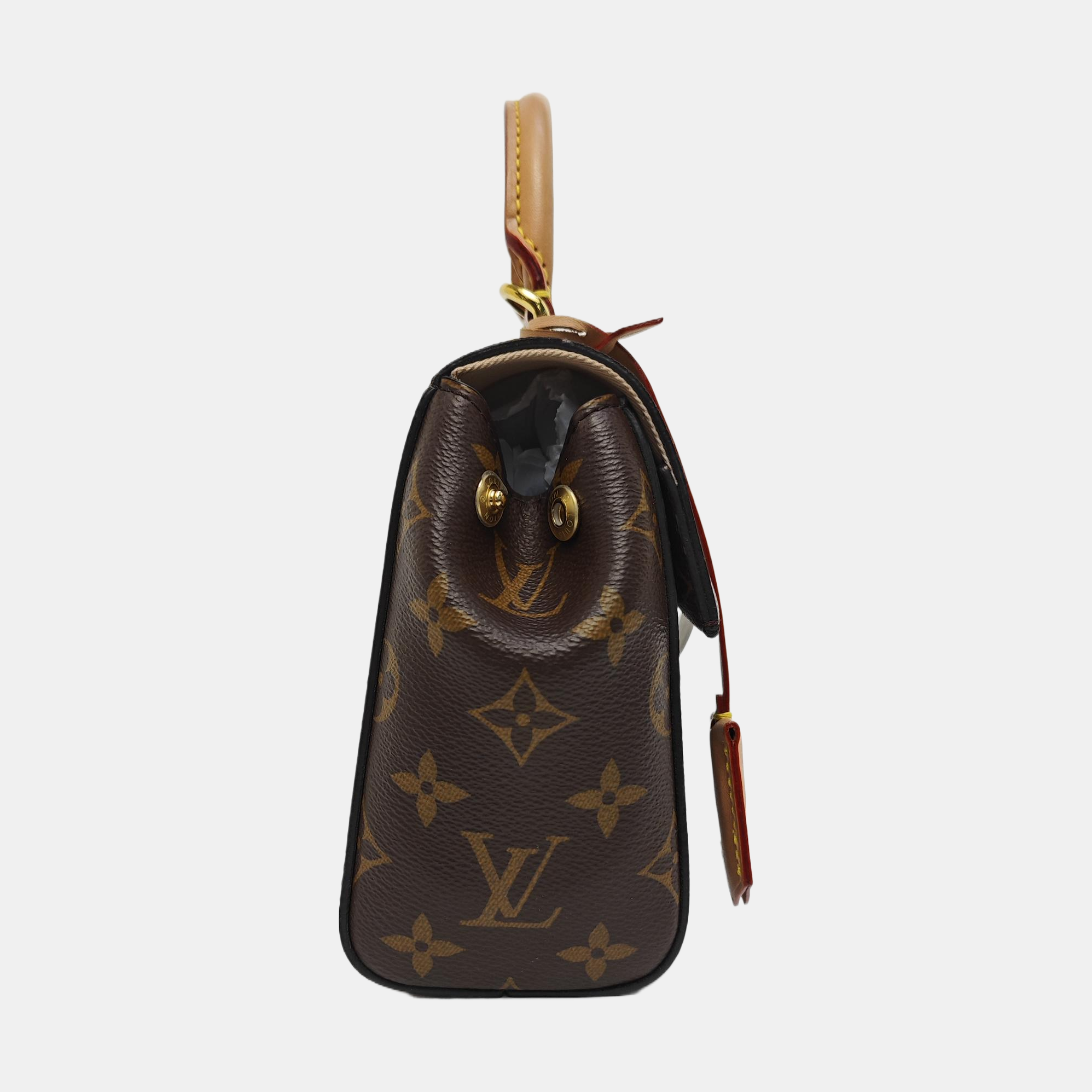 CLUNY PM Monogram Coated Canvas Brown